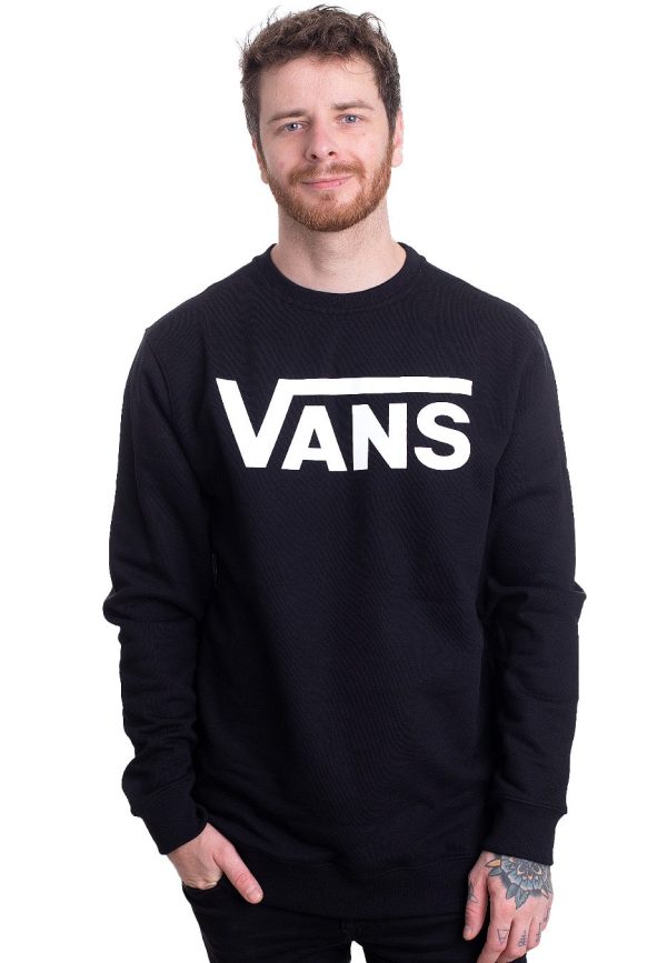 Vans - Vans Classic Crew II Black White - Sweater Hot on Sale