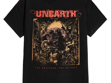 Unearth - The Wretched The Ruinous Album Cover - T-Shirt Online now