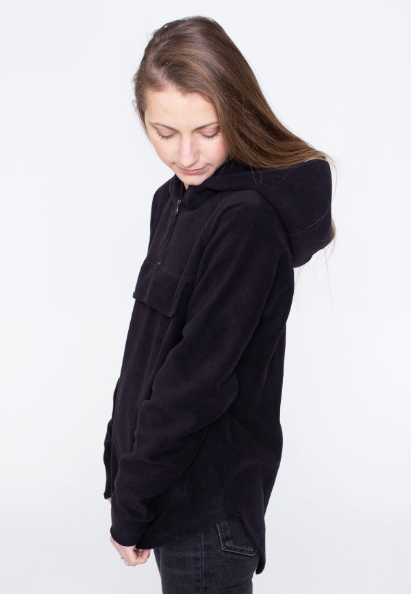 Urban Classics - Polar Fleece Pull Over Black - Hoodie Sale