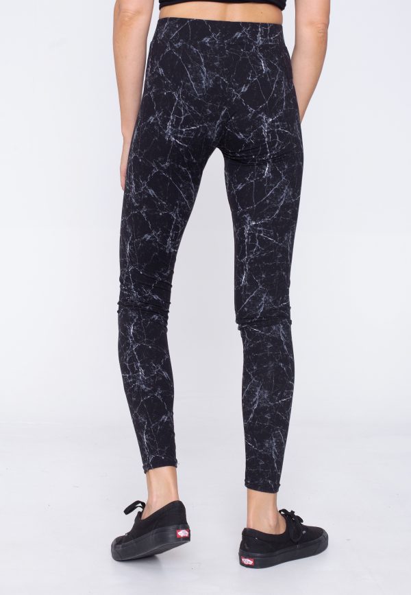 Urban Classics - Ladies Soft Aop Blackmarble - Leggings For Sale