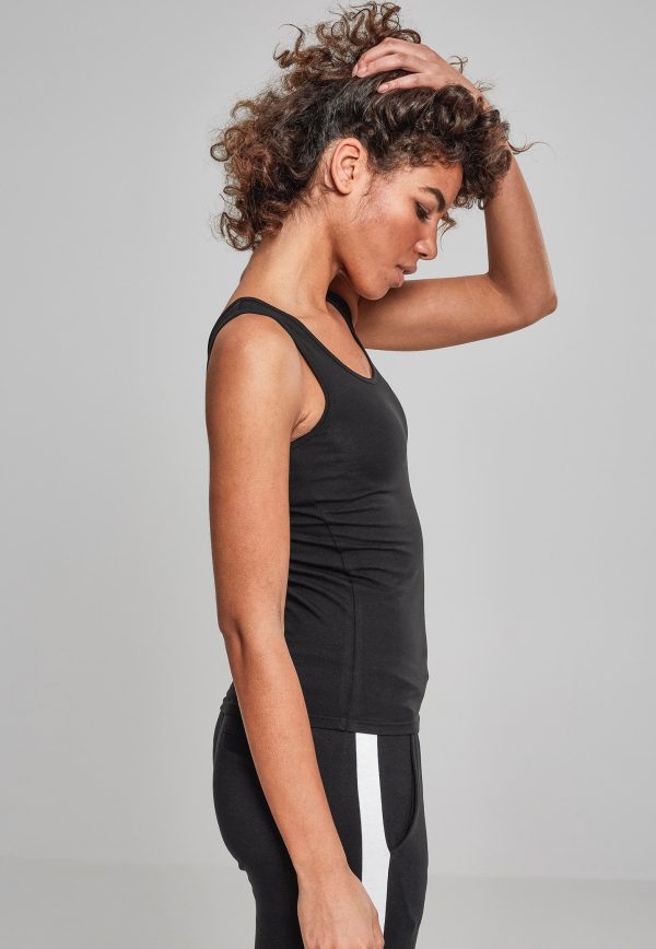 Urban Classics - Basic Stretch Pack Of 2 Black - Tank For Cheap