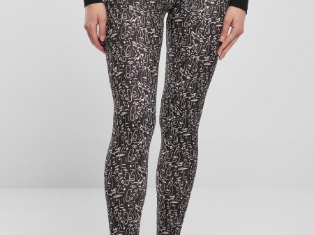 Urban Classics - Ladies Soft Aop Blackline - Leggings For Discount