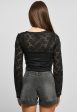 Urban Classics - Ladies Cropped Lace Black - Top Discount