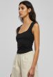 Urban Classics - Ladies Short Corsage Black - Top Online Hot Sale