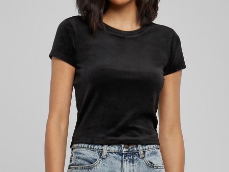 Urban Classics - Short Velvet Black - T-Shirt Discount