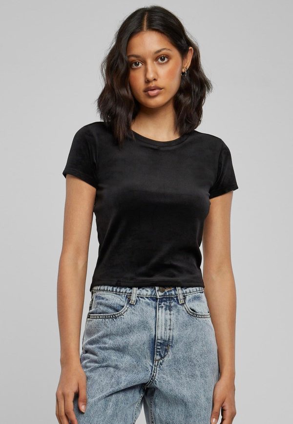 Urban Classics - Short Velvet Black - T-Shirt Discount