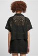 Urban Classics - Ladies Crochet Lace Resort Black - Shirt Sale