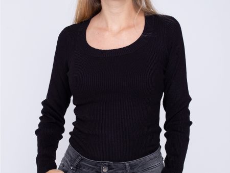 Urban Classics - Ladies Wide Neckline Black - Pullover Sale