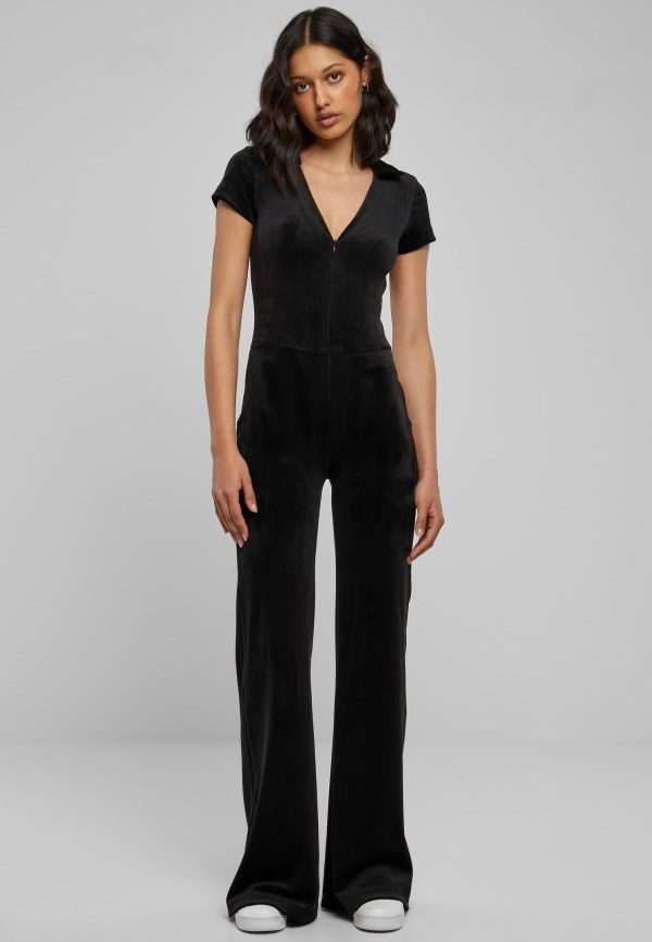 Urban Classics - Velvet Black - Jumpsuit on Sale