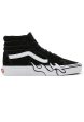 Vans - Sk8 Hi Flame Suede Black White - Shoes Hot on Sale