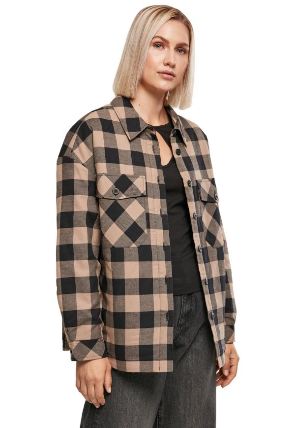 Urban Classics - Flanell Padded Black Soft Taupe - Shirt For Discount