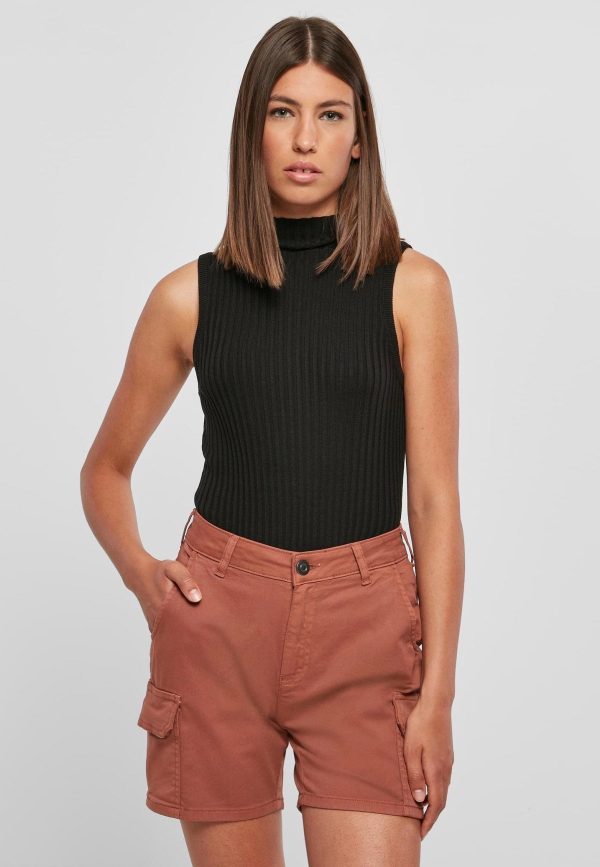 Urban Classics - Ladies Rib Knit Sleevless Black - Body Online Sale