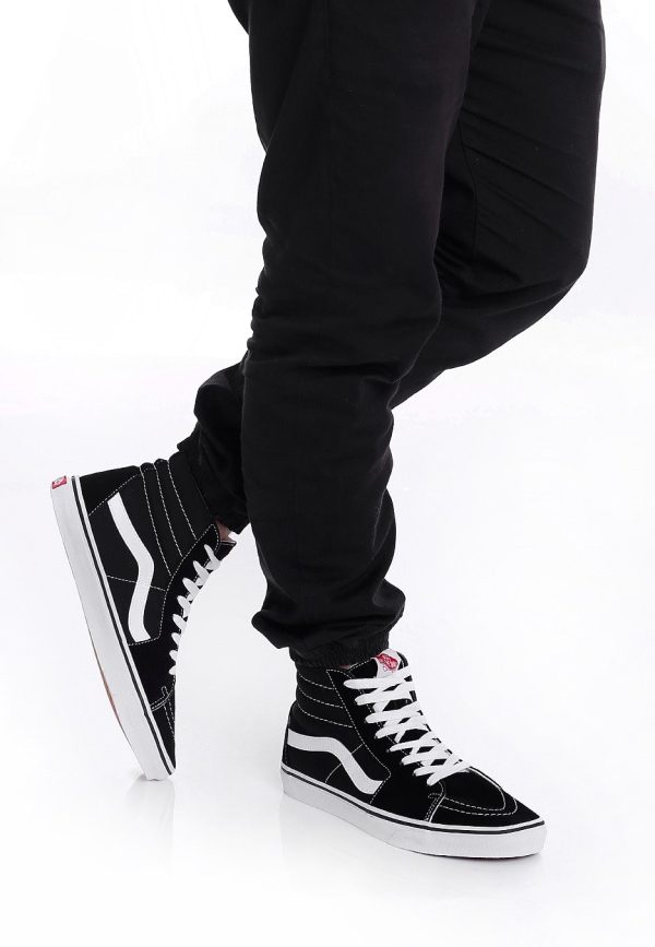 Vans - Sk8-Hi Black Black White - Shoes Online