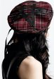 Killstar - Dark Fate Blood Tartan - Beret Cheap