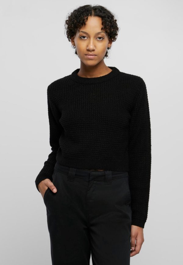 Urban Classics - Short Waffle Black - Pullover Hot on Sale