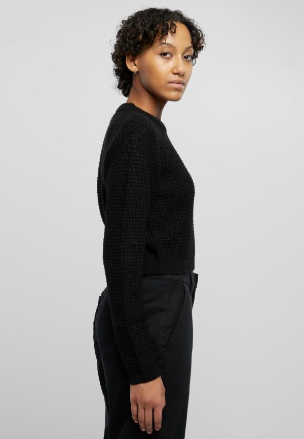 Urban Classics - Short Waffle Black - Pullover Hot on Sale