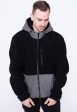 Urban Classics - Hooded Sherpa Black Asphalt - Jacket Fashion