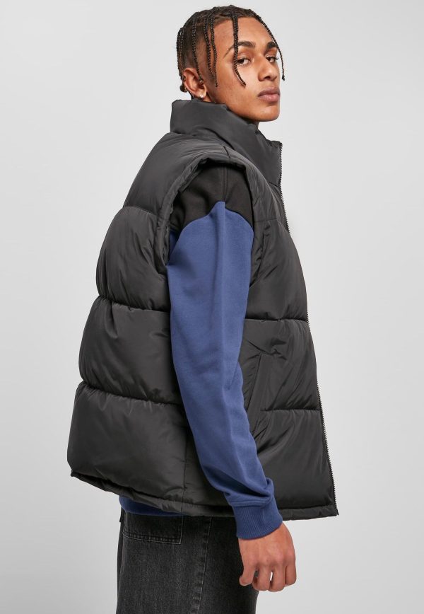 Urban Classics - Block Puffer Black Black - Vest Hot on Sale