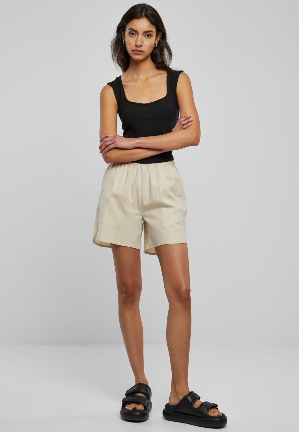 Urban Classics - Ladies Short Corsage Black - Top Online Hot Sale