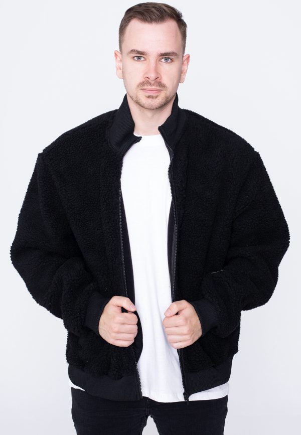 Urban Classics - Boxy Sherpa Black - Jacket Fashion