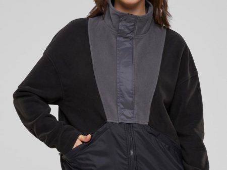 Urban Classics - Ladies Polarfleece Black Darkshadow - Track Jacket Sale