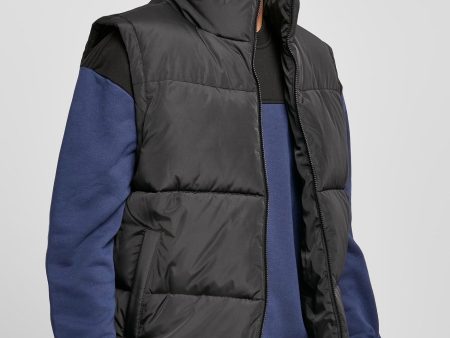 Urban Classics - Block Puffer Black Black - Vest Hot on Sale