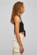 Urban Classics - Ladies Cropped Knot Black - Top Fashion