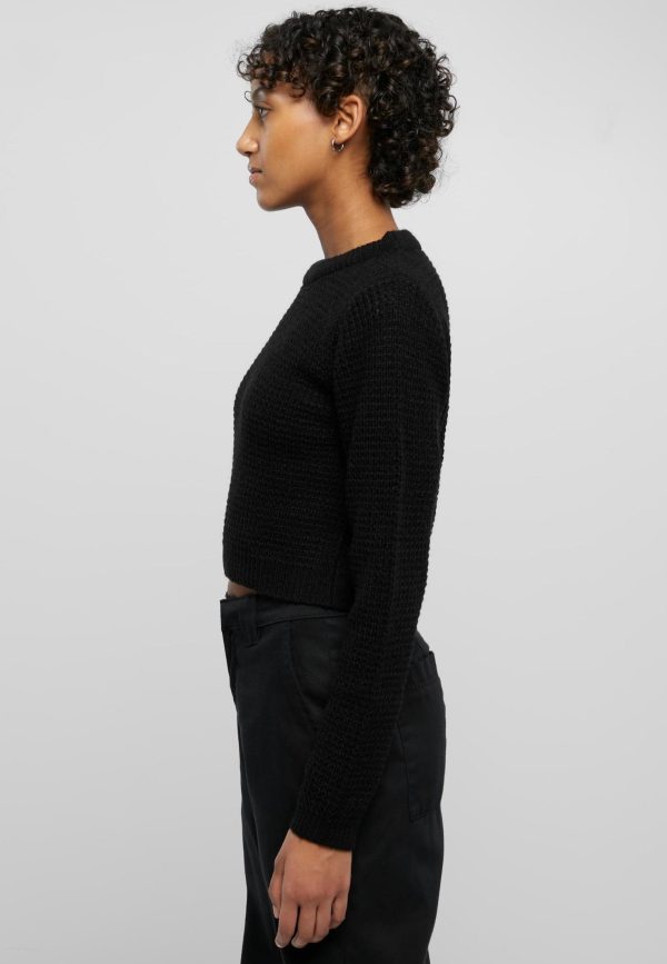 Urban Classics - Short Waffle Black - Pullover Hot on Sale