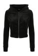 Urban Classics - Ladies Short Velvet Zip Black - Zipper Online Hot Sale