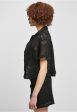 Urban Classics - Ladies Crochet Lace Resort Black - Shirt Sale