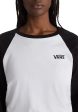 Vans - Flying V Everyday Raglan Black White - Longsleeve Hot on Sale