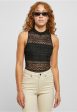 Urban Classics - Ladies Crochet Jersey Turtleneck Black - Body Online Sale