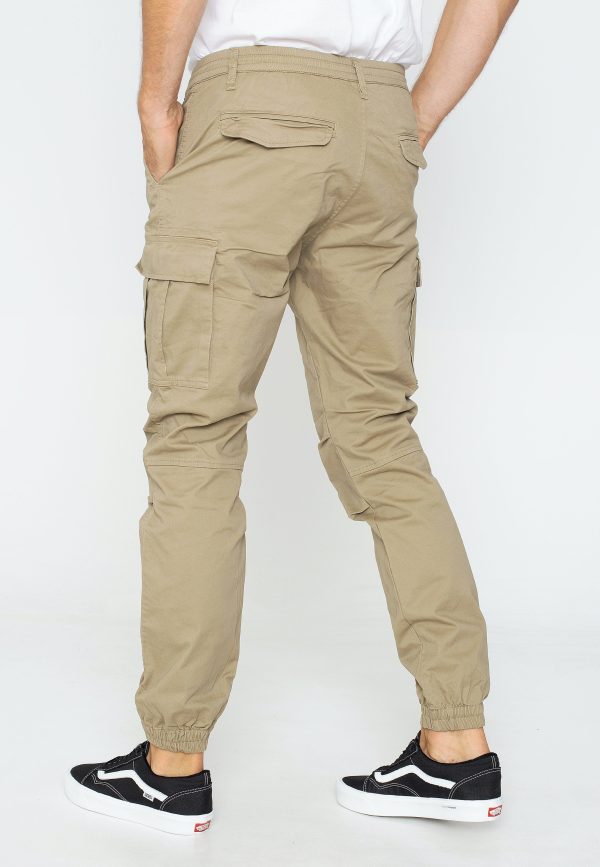 Vintage Industries - Vince Cargo Jogger Dark Khaki - Pants For Cheap