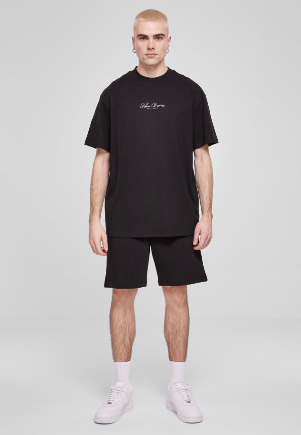 Urban Classics - Oversized Mid Embroidery Black - T-Shirt Online