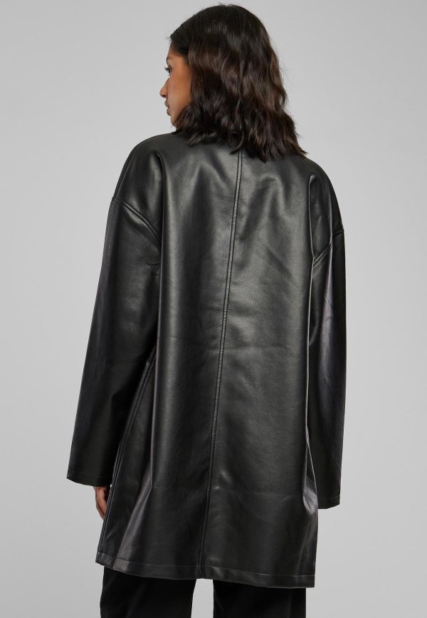 Urban Classics - Faux Leather Black - Leather Jacket Online now