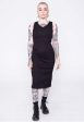 Urban Classics - Ladies Midi Sleeveless Rib Black - Dress For Sale